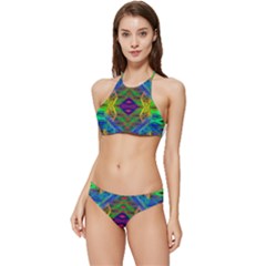 Portal Pieces Banded Triangle Bikini Set