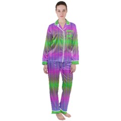 Positive Intentions Satin Long Sleeve Pajamas Set by Thespacecampers