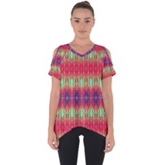 Psychedelic Synergy Cut Out Side Drop Tee by Thespacecampers