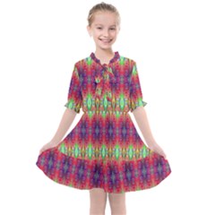 Psychedelic Synergy Kids  All Frills Chiffon Dress by Thespacecampers