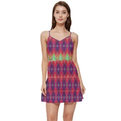 Psychedelic Synergy Short Frill Dress