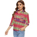 Psychedelic Synergy Women s Quarter Sleeve Pocket Shirt View3