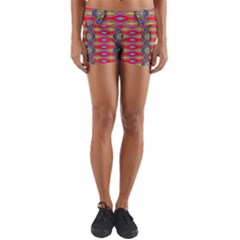 Psychedelio Yoga Shorts by Thespacecampers