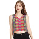 Psychedelio V-Neck Cropped Tank Top View1