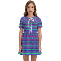 Purple Wubz Kids  Sweet Collar Dress