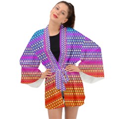 Rainbots Long Sleeve Kimono by Thespacecampers