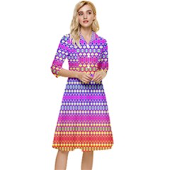 Rainbots Classy Knee Length Dress