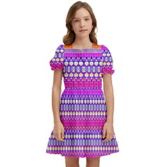 Rainbots Kids  Puff Sleeved Dress