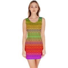 Rainbow Road Bodycon Dress by Thespacecampers