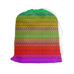 Rainbow Road Drawstring Pouch (2xl) by Thespacecampers