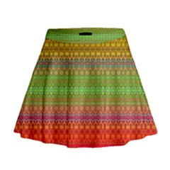 Rainbow Road Mini Flare Skirt by Thespacecampers