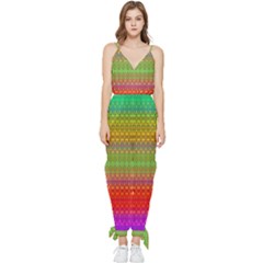 Rainbow Road Sleeveless Tie Ankle Chiffon Jumpsuit