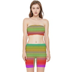 Rainbow Road Stretch Shorts And Tube Top Set by Thespacecampers