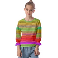 Rainbow Road Kids  Cuff Sleeve Top