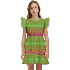 Rainbow Road Kids  Winged Sleeve Dress