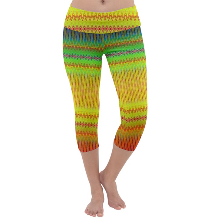 Rippled Memory Capri Yoga Leggings