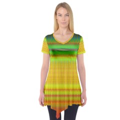 Rippled Memory Short Sleeve Tunic  by Thespacecampers