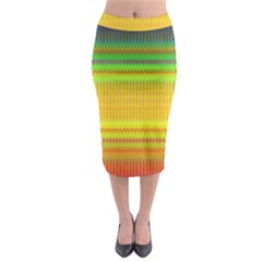 Rippled Memory Midi Pencil Skirt by Thespacecampers