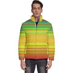 Rippled Memory Men s Puffer Bubble Jacket Coat by Thespacecampers