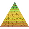 Rippled Memory Wooden Puzzle Triangle View1