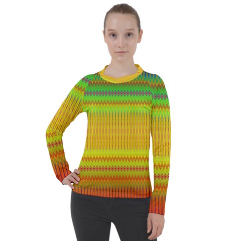 Rippled Memory Women s Pique Long Sleeve Tee by Thespacecampers