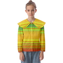 Rippled Memory Kids  Peter Pan Collar Blouse by Thespacecampers