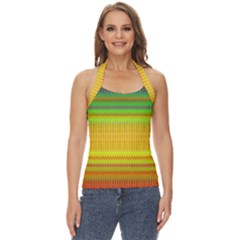 Rippled Memory Basic Halter Top