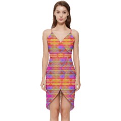 Sherburst Wrap Frill Dress