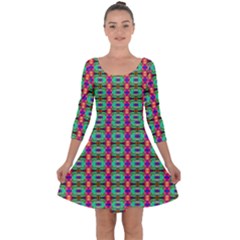 Shroomie Quarter Sleeve Skater Dress by Thespacecampers