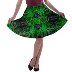 Space Jam A-line Skater Skirt by Thespacecampers