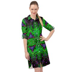 Space Jam Long Sleeve Mini Shirt Dress by Thespacecampers