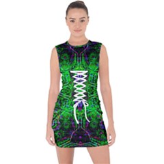 Space Jam Lace Up Front Bodycon Dress by Thespacecampers