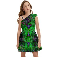 Space Jam Kids  One Shoulder Party Dress