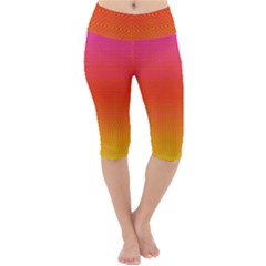 Sunrise Party Lightweight Velour Cropped Yoga Leggings by Thespacecampers