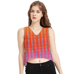 Sunsets Aplenty V-neck Cropped Tank Top by Thespacecampers