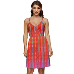 Sunsets Aplenty V-neck Pocket Summer Dress 