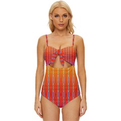 Sunsets Aplenty Knot Front One-piece Swimsuit