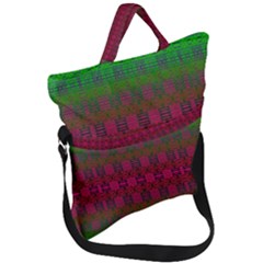 Synchronicity Sings Fold Over Handle Tote Bag by Thespacecampers