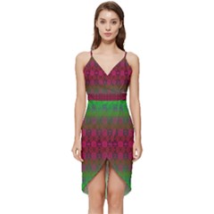 Synchronicity Sings Wrap Frill Dress