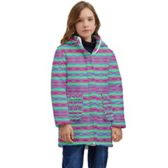 Teal Twists Kid s Hooded Longline Puffer Jacket