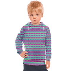 Teal Twists Kids  Hooded Pullover by Thespacecampers