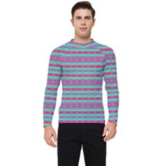 Teal Twists Men s Long Sleeve Rash Guard by Thespacecampers