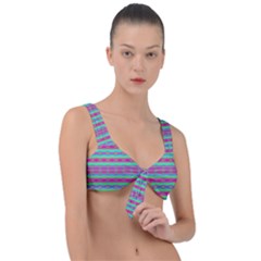 Teal Twists Front Tie Bikini Top by Thespacecampers