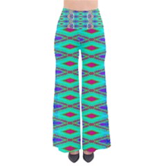 Techno Teal So Vintage Palazzo Pants by Thespacecampers