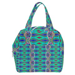 Techno Teal Boxy Hand Bag by Thespacecampers