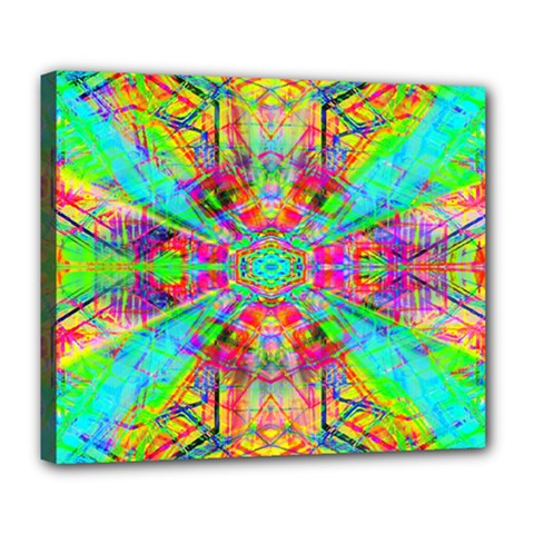 Terrestrial Burst Deluxe Canvas 24  X 20  (stretched) by Thespacecampers