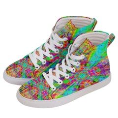 Terrestrial Burst Men s Hi-top Skate Sneakers by Thespacecampers