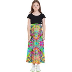 Terrestrial Burst Kids  Flared Maxi Skirt by Thespacecampers