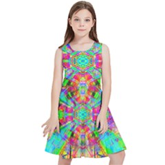 Terrestrial Burst Kids  Skater Dress by Thespacecampers