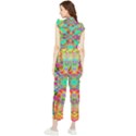 Terrestrial Burst Women s Frill Top Chiffon Jumpsuit View2